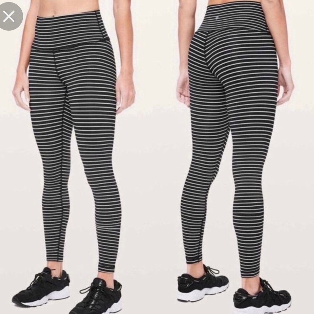 Lululemon wunder leggings. Worn once, like new condition. Size 2